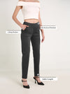 Dark Grey Stretchable Chino Pants