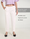 White Stretchable Chino Pants