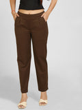 Coffee Cotton Pants