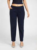 Navy Blue Cotton Pants