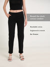 Black Stretchable Chino Pants
